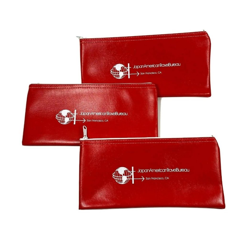 VTG Lot of 3 Japan American San Francisco Pouches
